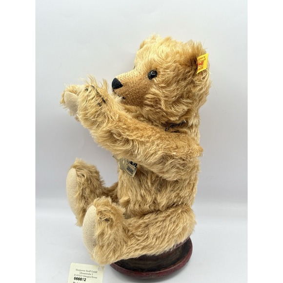 Steiff 100th Anniversary Teddy Bear 1902-2002 Danbury Mint Mohair Growler 666612 - Picture 6 of 11
